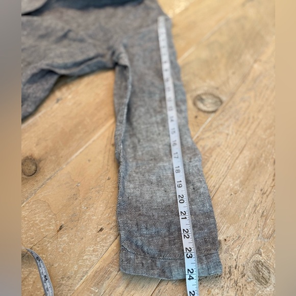 Coldwater Creek Gray Linen Blazer L - Picture 5 of 10